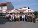 Asendorfer Delegation bei der 800-Jahrfeier von Trzciel vor dem Hotel Maria in Broijce